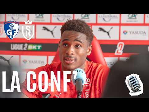 The press conference before the trip against Grenoble #J23