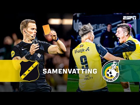 🟥 ROOD VOOR DE TRAINER en OPLUCHTING BIJ LATE GOAL | Samenvatting NAC Breda - Fortuna Sittard
