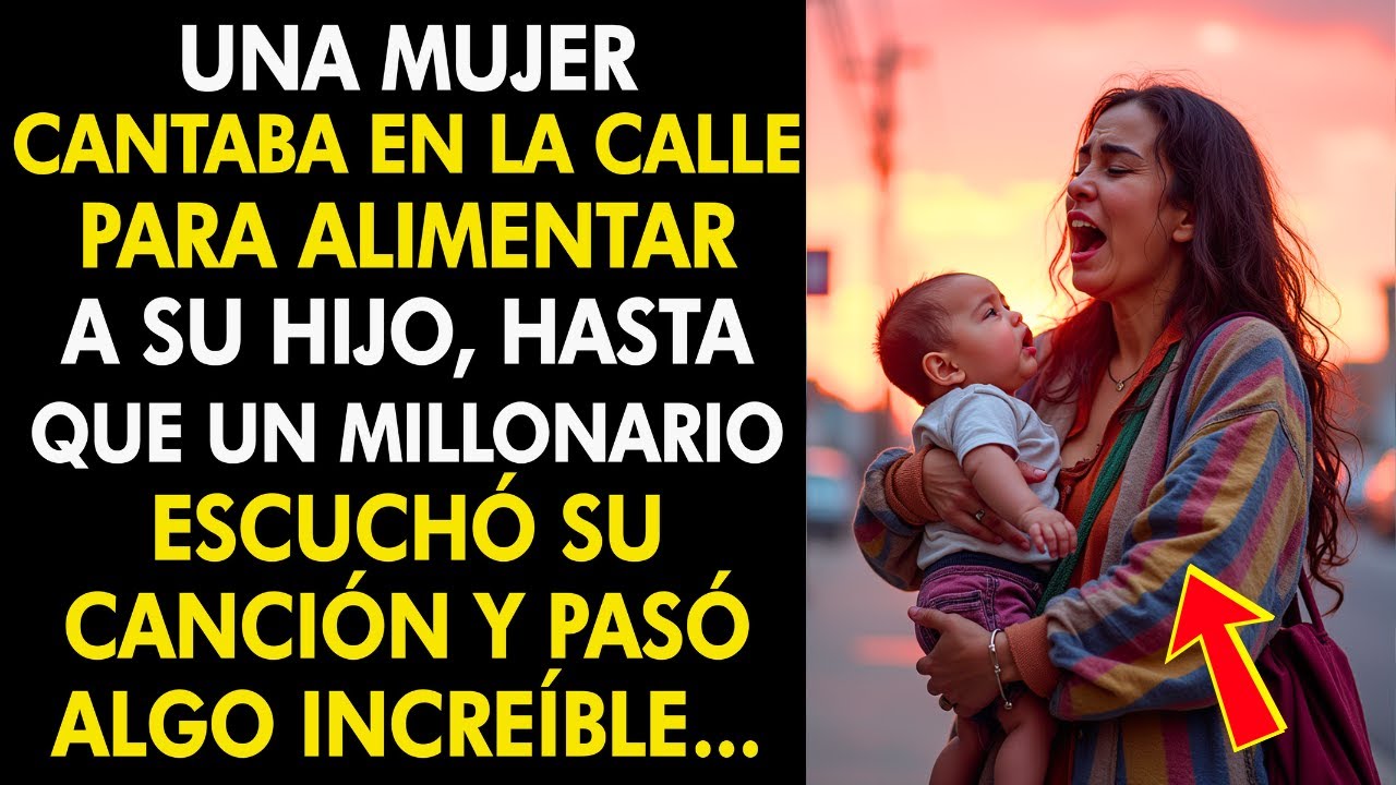 Una POBRE Mujer Cantaba en la Calle para Alimentar a su Hijo, hasta que un MILLONARIO… Historia Real