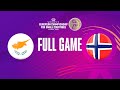 Cyprus v Norway | Full Basketball Game | FIBA Women's European Championship for Small Countries 2022