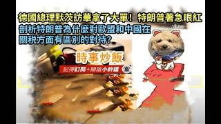 時事炒飯 - 德國總理默茨訪華拿了大單，特朗普著急眼紅！剖析特朗普為什麼對歐盟和中國在關税方面有?