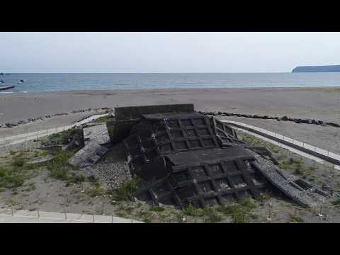 震災遺構「明戸海岸防潮堤」