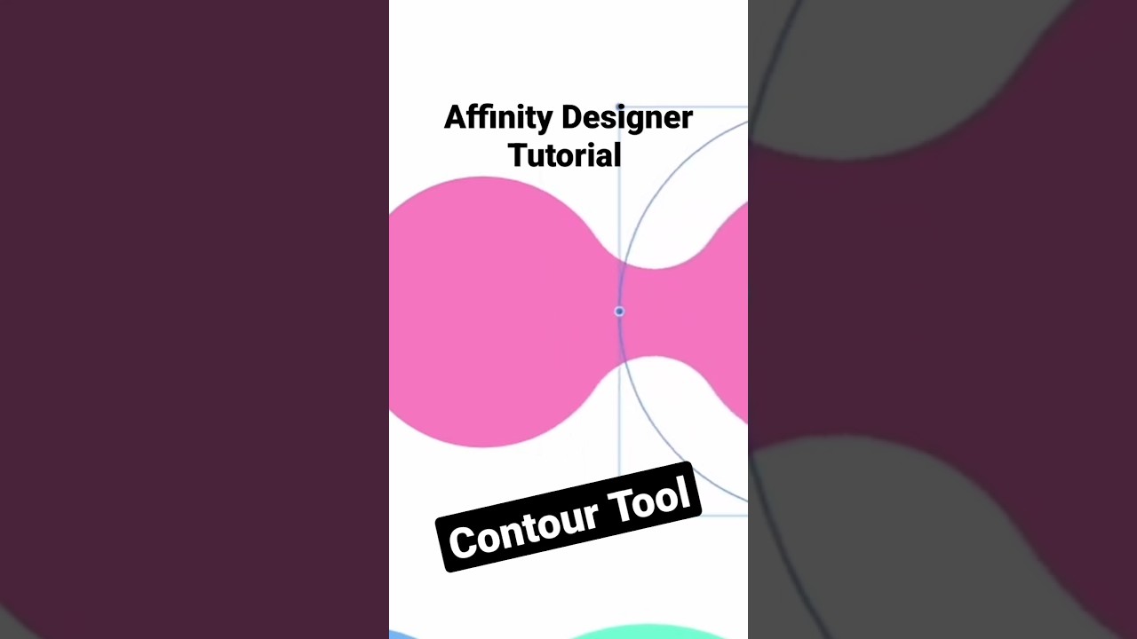 Affinity Designer Tutorial - Contour Tool. #affinitydesigner #affinity #graphicdesign #vector