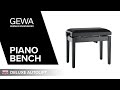 Banco De Piano GEWA Deluxe Autolift Negro Mate thumbnail 11