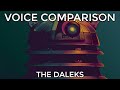 Voice Comparison: The Daleks (Doctor Who)