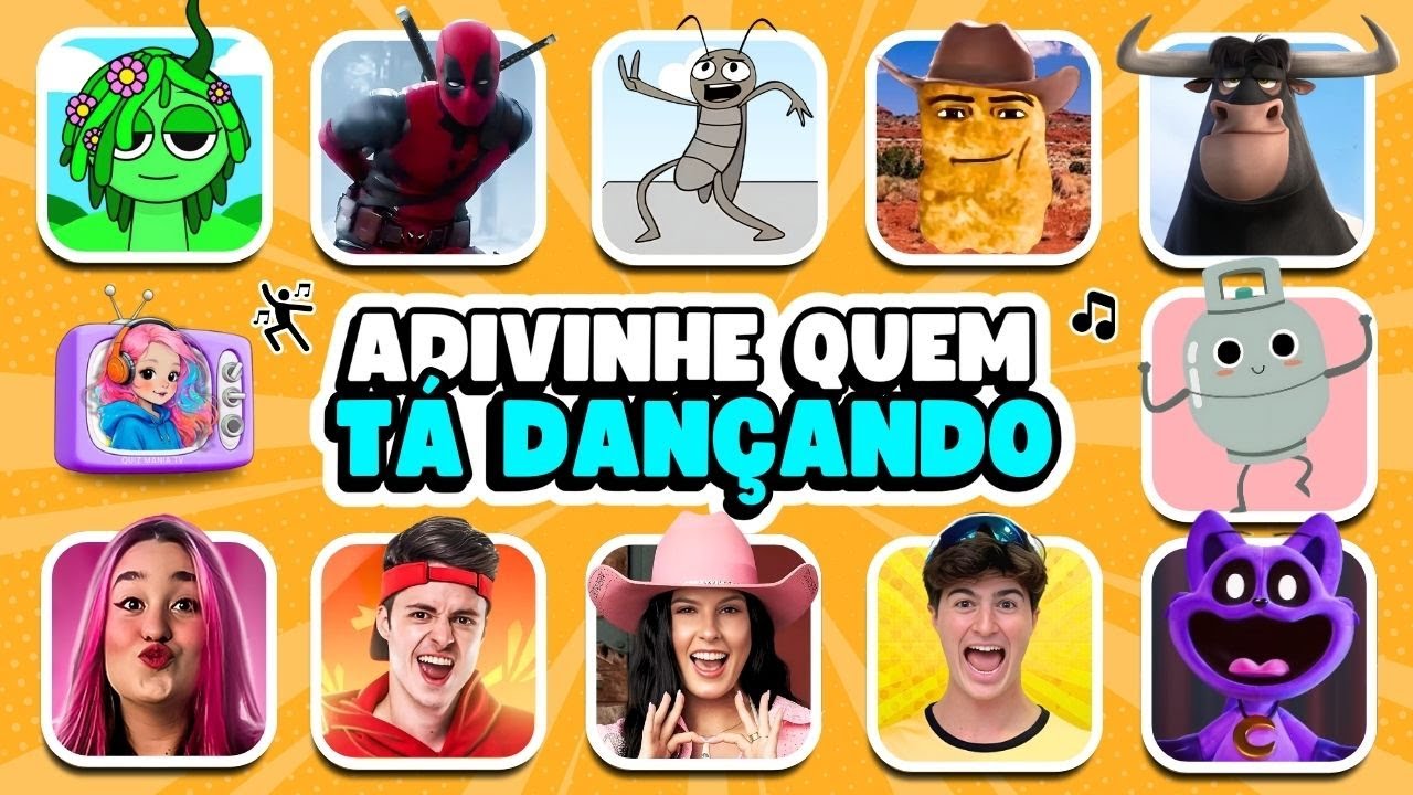 ADIVINHE QUEM ESTÁ DANÇANDO💃🎵 Deadpool, Ó u Gás, Emilly Vick, Pedro Pedro, CatNap, Incredibox, Natan