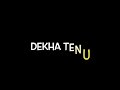 Dekha tenu pehli pehli baar ve lyrics|new black screen status|what'sap status|lofi mashup song statu
