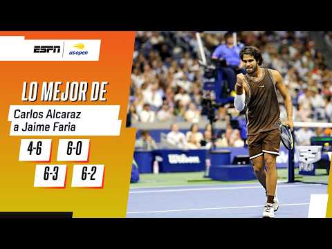 CARLOS ALCARAZ REMONTÓ CON AUTORIDAD ANTE JAIME FARIA Y AVANZÓ A TERCERA RONDA DEL US OPEN | RESUMEN