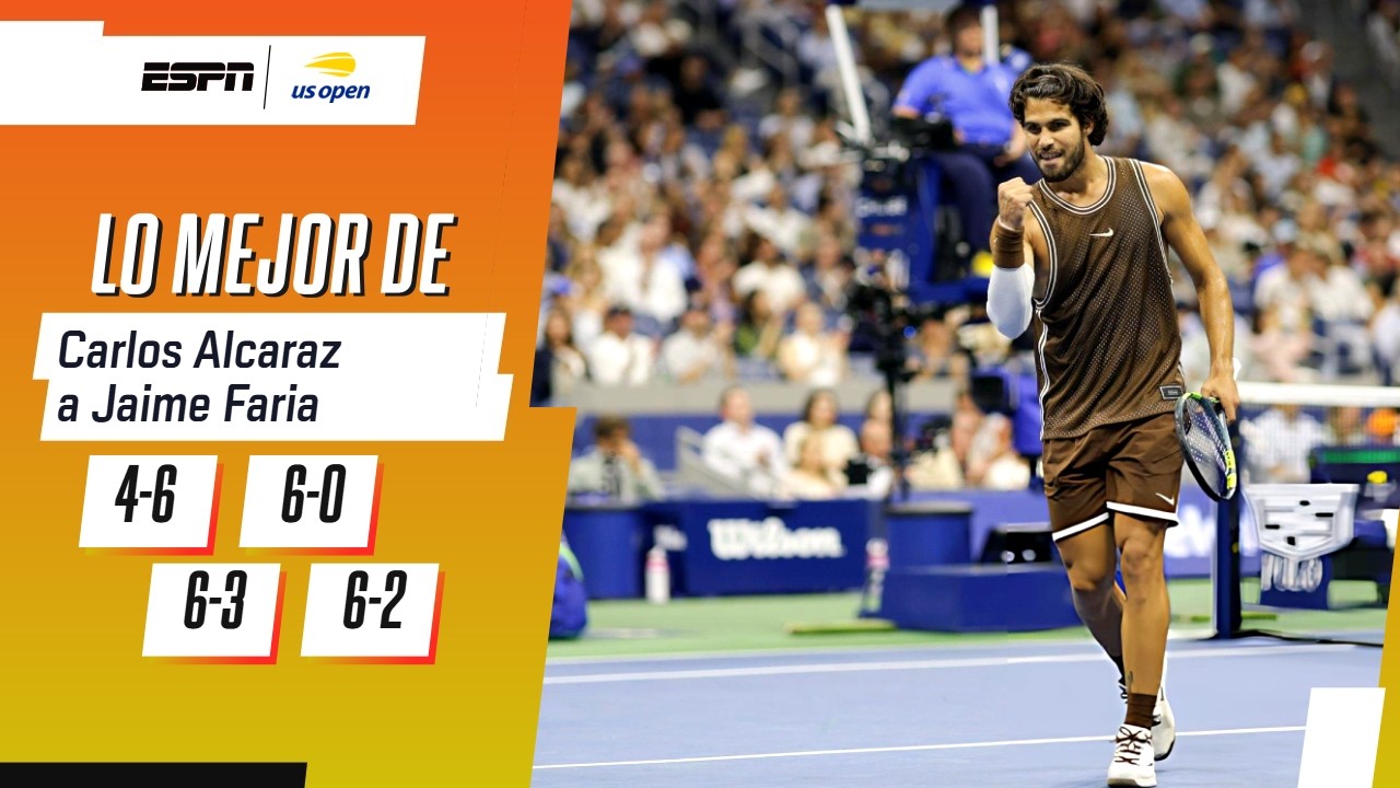 CARLOS ALCARAZ REMONTÓ CON AUTORIDAD ANTE JAIME FARIA Y AVANZÓ A TERCERA RONDA DEL US OPEN | RESUMEN