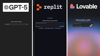 GPT-5 vs Replit & Lovable