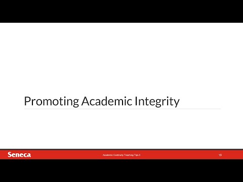 Promoting Academic Integrity Online