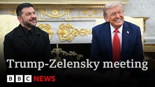 Ukraine’s Zelensky meets Trump at White House with support of European leaders | BBC News
