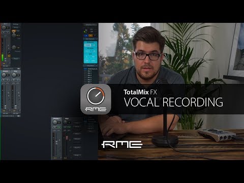 從一開始使用TotalMix FX-聲音錄音和RME音源介面（TotalMix FX for Beginners - Vocal Recording with RME Audio Interfaces）