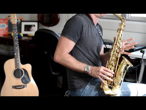 Chris Gable - Eagles Hotel California cover - ALTO SAX SOLO (old version)