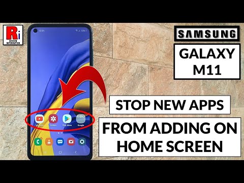 How to Stop New Apps from Adding on Your Home Screen - Samsung Galaxy M11