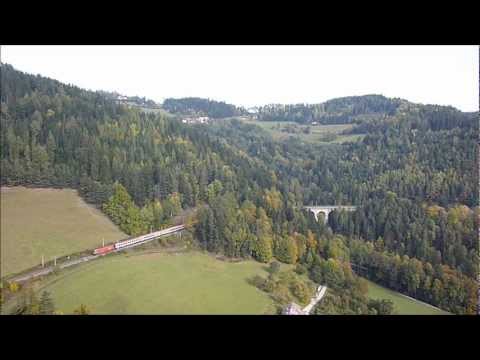 Bahnverkehr am Semmering Teil 3/3 23.10.11 zwischen Breitenstein und Klammschottwien mit 1042 007