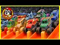 MINI MYSTERY MONSTER JAM Toys Opening & Downhill Racing Monster Trucks