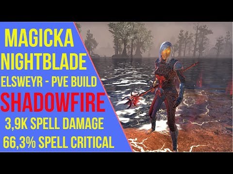 ESO - Magicka Nightblade PVE Build "Shadowfire" | Elsweyr