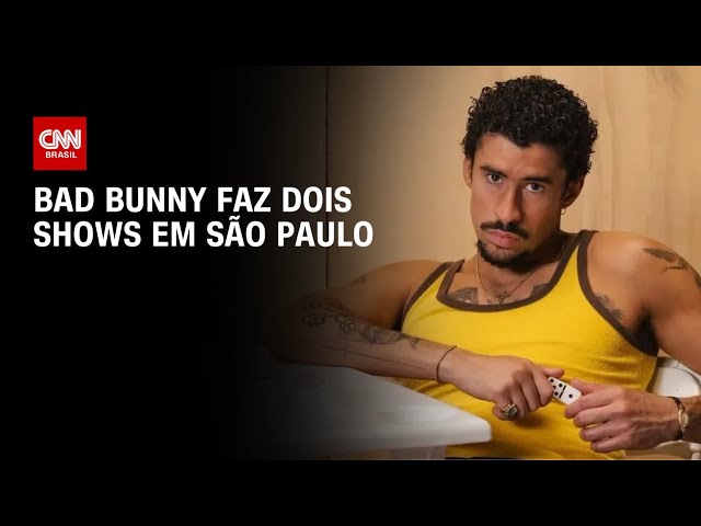 Cantor porto-riquenho, Bad Bunny, faz dois shows em São Paulo | LIVE CNN