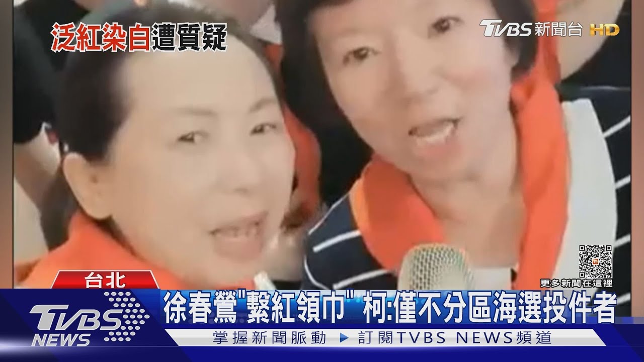徐春鶯「繫紅領巾」 柯:僅不分區海選投件者
