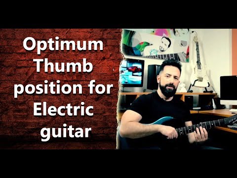 What is the correct Thumb position for playing Electric Guitar? - INT 087