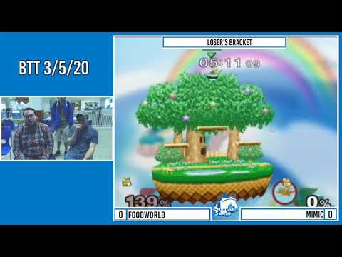 BTT 3/5/20: FoodWorld (Fox) vs Mimic (Fox) - Loser's Semis, SSBM Singles
