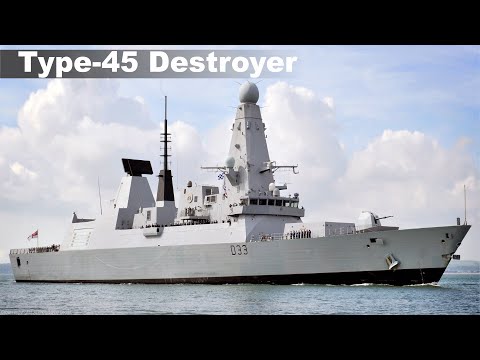 The power of the Daring class guided missile destroyer (Type 45) of the British Royal Navy