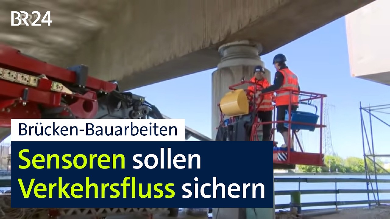 Verkehrsfluss trotz Brücken-Bauarbeiten: Sensorgen sollen's richten | BR24