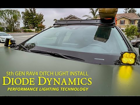 RAV4 DITCH LIGHT HOW TO INSTALL + WIRE | DIODE DYNAMICS 3” PRO WITH LP ADVENTURE BRACKETS IN DEPTH