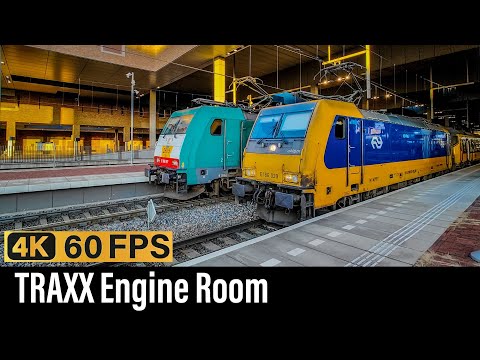 Train Cab Ride NL / TRAXX Engine Room / Eindhoven - Breda - Rotterdam / TRAXX IC / December 2023