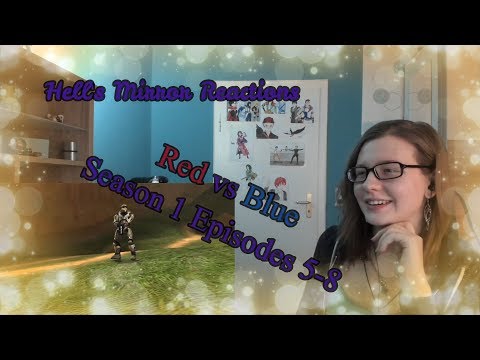 Red vs Blue Season 1 Episodes 5 - 8 -- HELL'S MIRROR REACTIONS