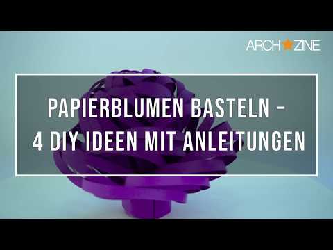 Papierblumen Basteln
