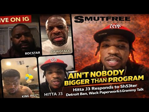 Hitta J3 Responds to Sh53ter Ban & Wacko Paperwork LIVE on SmutFree TV😳