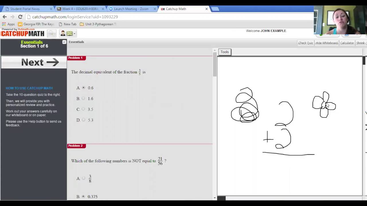 Catchup Math Tutorial