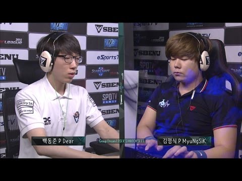 [SBENU SSL 2015] Dear vs MyuNgSiK RO.16 Group Dream Loser's Match set1 -EsportsTV, Starcraft 2