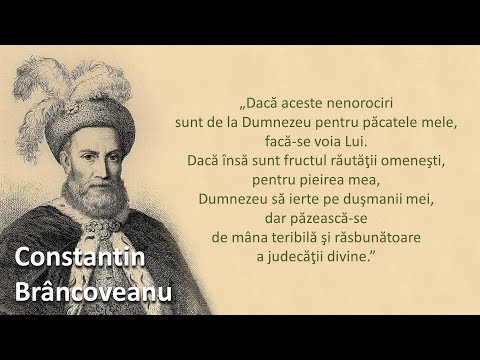Constantin Brâncoveanu despre asuprirea sa și voința lui Dumnezeu