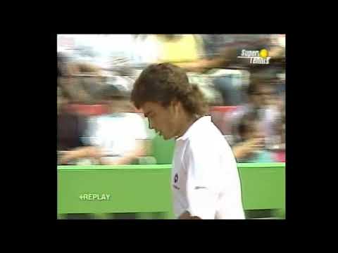 Rome 1989 QF Agassi vs Perez-Roldan