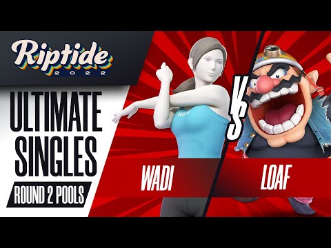 WaDi vs loaf - Ultimate Singles R2 Pools - Riptide 2022 | Wii Fit Trainer, Mewtwo vs Wario