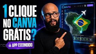 MAPA ANIMADO no Canva GRÁTIS com 1 CLIQUE (App Escondido)