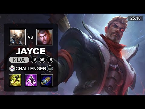 Jayce vs Pantheon Top - KR Challenger - Patch 25.10 Season 15