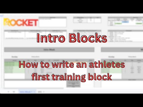 Intro Blocks - How to Write an Athletes First Training Block