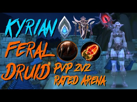 Feral Druid/Fire Mage PvP | Rated 2v2 Arena | WoW Shadowlands 9.2.5 | Kyrian Feral Druid PvP