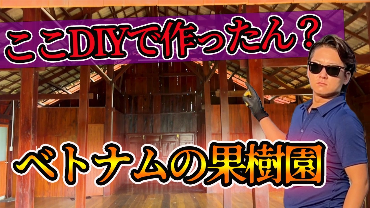 【ベトナム編③】これDIYってほんま？親戚のお兄さんの果樹園いってみた｜ベトナム人同士の喧嘩に遭遇する ＃ベトナム ＃海外の反応 #bánhmì