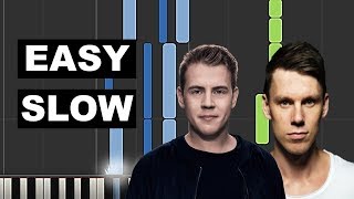Somebody I&#39;m Not EASY SLOW piano Tutorial - Martin Jensen/Bjørnskov