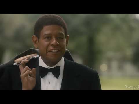 Final trailer beats: motorcade lights reflecting in a butler’s calm gaze as strings settle