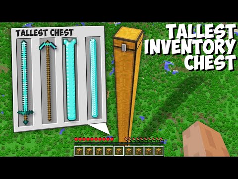 Candy Show - How to OPEN most TALLEST CHEST with CURSED INVENTORY in Minecraft ! TALLEST ITEMS !