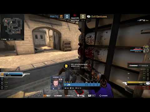 Fnatic JW vs Evil Genius' 1v3 ACE CLUTCH Mirage StarSeries i-League Season 8