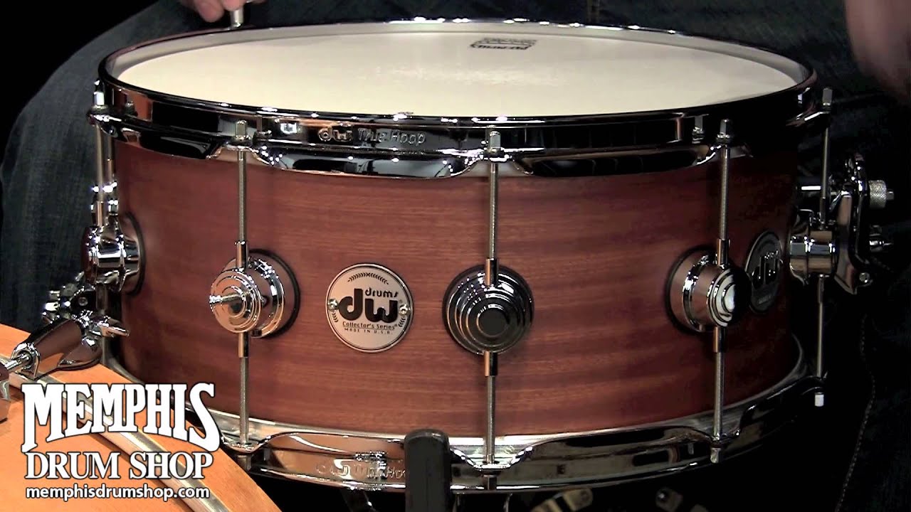 DW 15x6.5 Collector's Series Mahogany Gum Snare Drum
