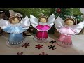 Kanzashi Christmas angels / Christmas gift / Christmas angel / DIY satin ribbon angel