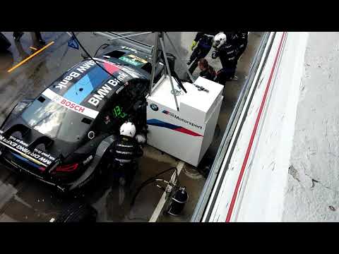 DTM Hungaroring pit crash